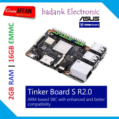 ASUS Tinker Board S R2.0 - 2GB RAM (16GB EMMC) Single Board Computer